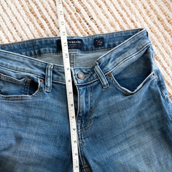 LUCKY BRAND LOLITA JEANS SZ 6 28 BLUE DENIM SKINNY CROPPED TAPERED - Picture 11 of 13